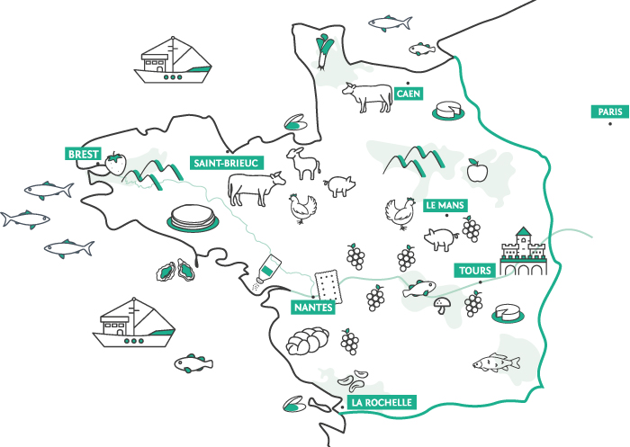 On se met au vert, des escapades qui ont du goût ! carte grand ouest osmav karine jaffrelot On se met au vert, des escapades qui ont du goût !